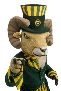 Cam the Ram in a Top Hat and formal attire. July 12, 2012