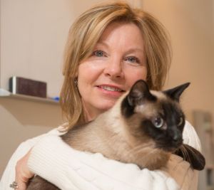Shelley Holland and her cat