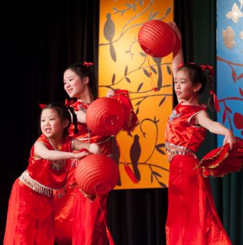 Young performers at Chinese New Year Festival