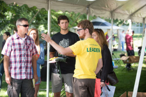 Ram Welcome Leaders are student volunteers available to answer questions and provide assistance during Move-In Week.