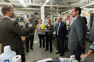 The EPA visitors toured facilities in chemistry and plant biology, as well as the Powerhouse Energy Campus. 