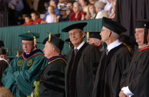 Graduate Commencement honoring Tom Gleason and Robert Everitt (Honorary Degree recipients) in Moby Arena May 13, 2005