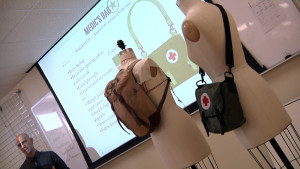 Student Brian King describes a medic bag design.