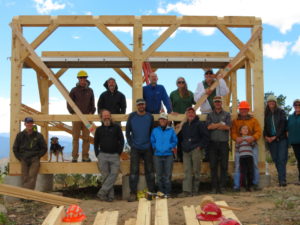CSFS and carpentry students build new shelter