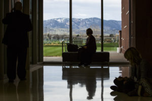 Lory Student Center view of mountains