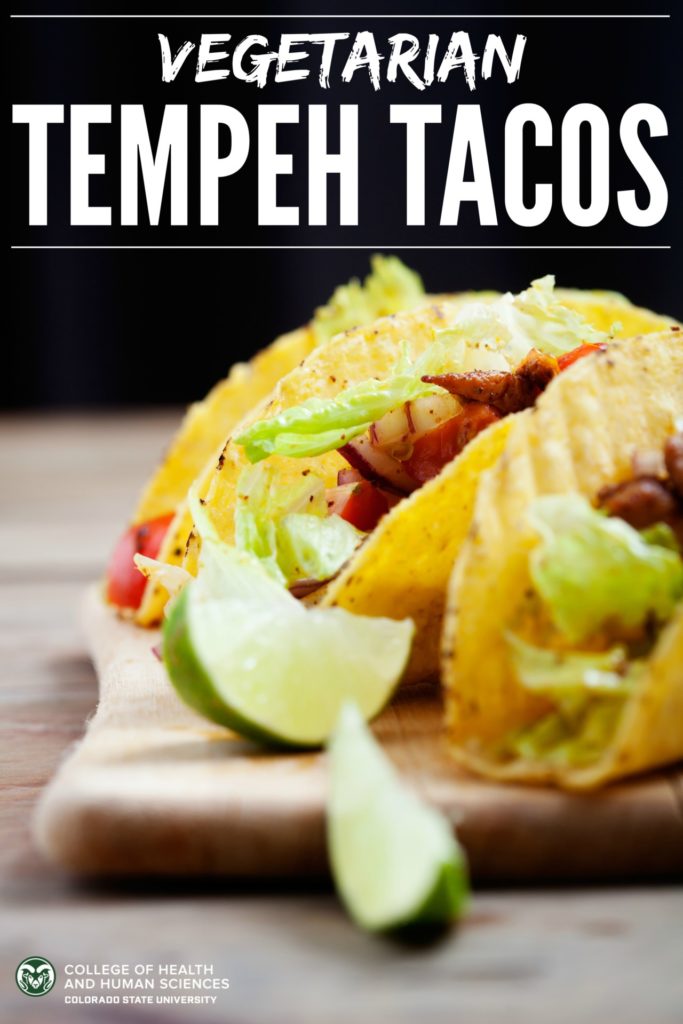 Tacos tempeh style. Tempeh is a great way to make tacos vegetarian or vegan.