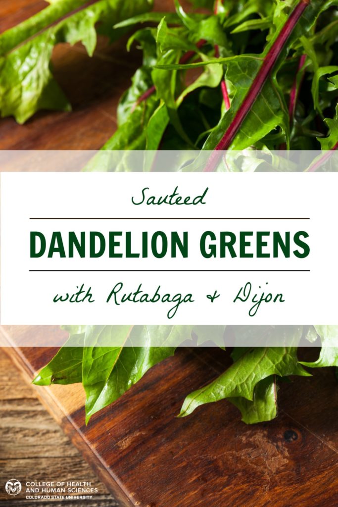 Raw Organic Red Dandelion Greens Ready to Chop