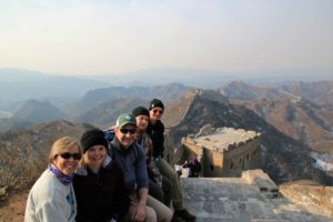 Seng family at the Great Wall of China