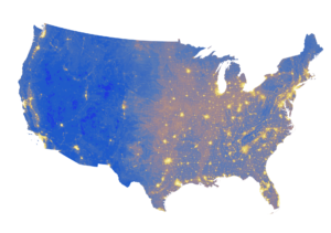 US map noise pollution study Buxton May 2017