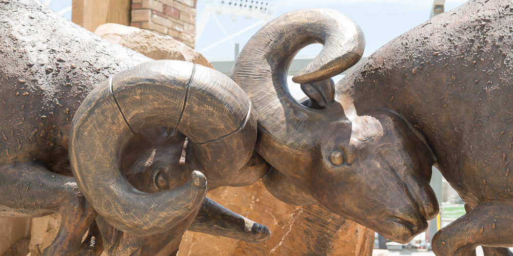 Iconic sculpture finds its home at CSU stadium