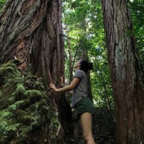 Grace Ota, Ecosystem Science and Sustainability, on a hike