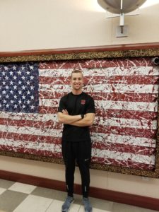 Health and exercise science student Cody Frye
