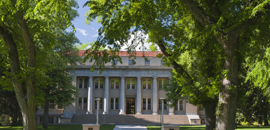 Administration Building in spring