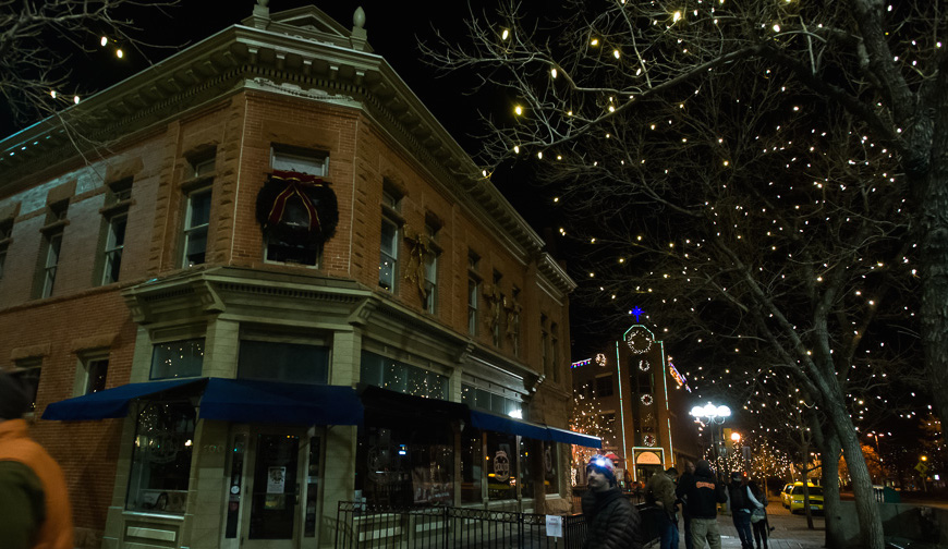 Old Town Square lights