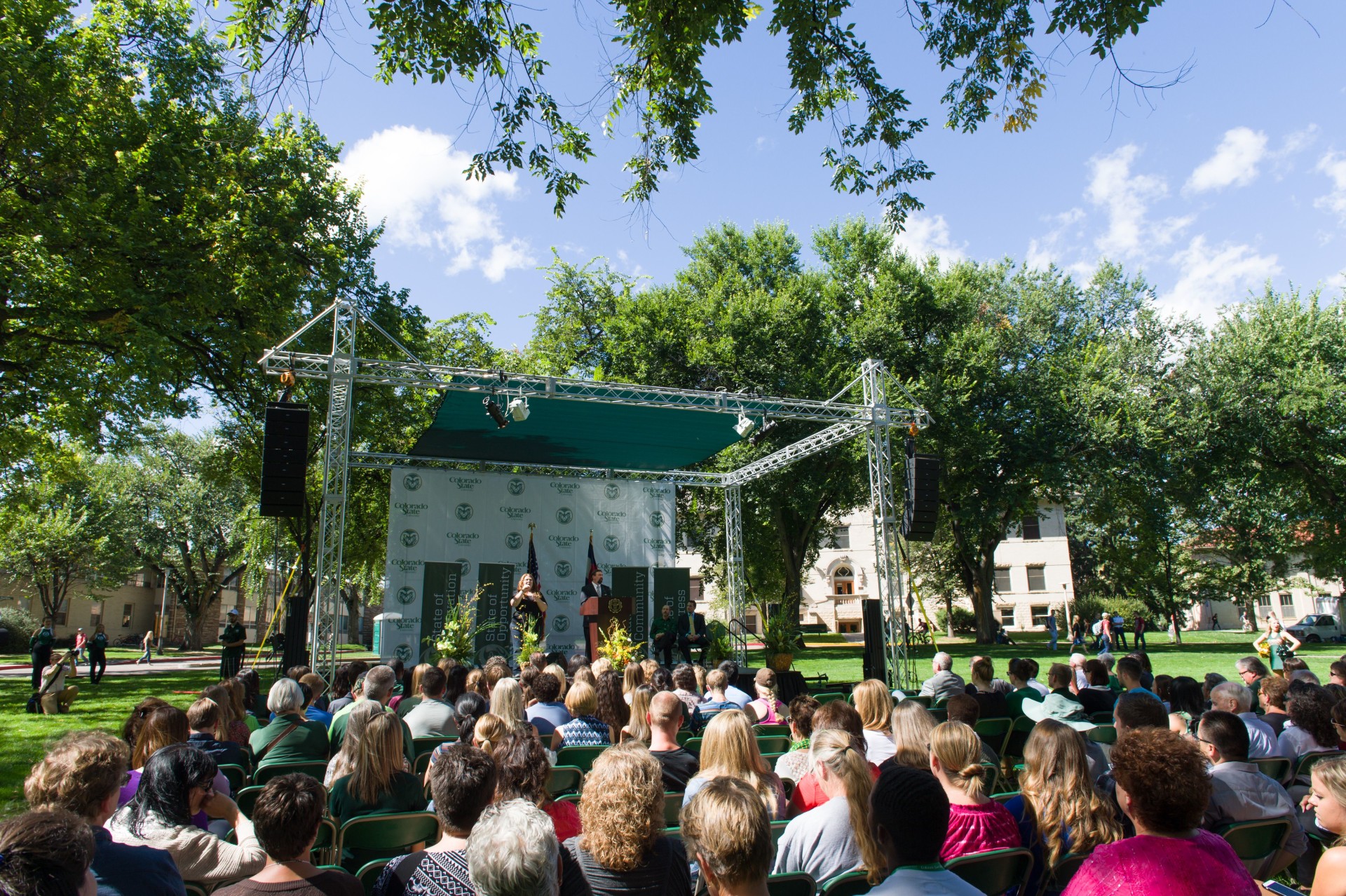 Colorado State University President Tony Frank delivers his seventh annual Fall Address.