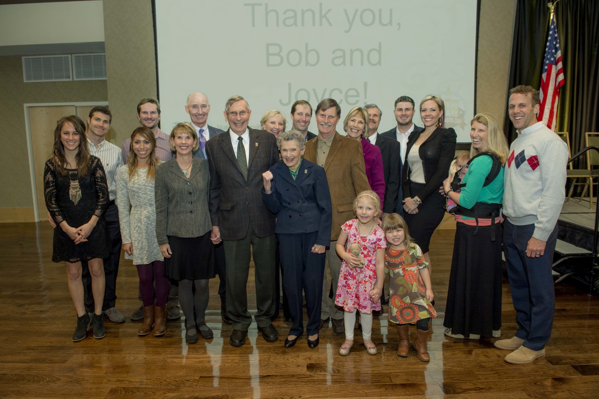 Colorado State University honors Bob and Joyce Everitt as the 2015 Founders Day Medal Recipients for their dedication to the University and its students, February 11, 2015.