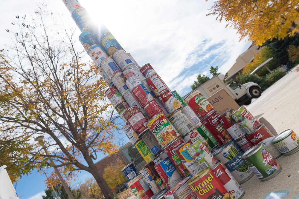 Tower of cans