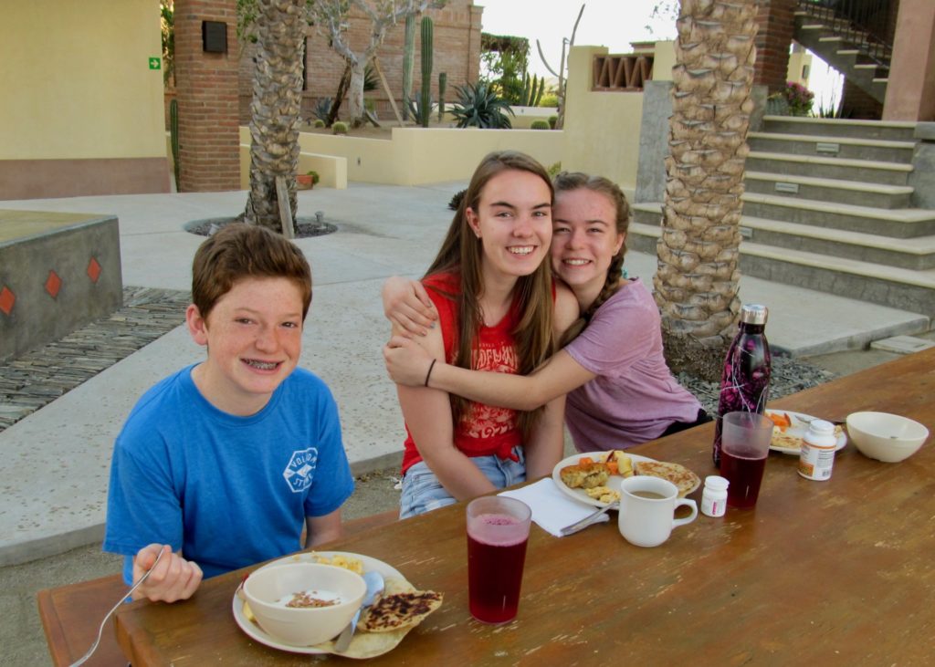Youth visiting Todos Santos Center during Family Adventure Week.