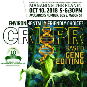CRISPR panel discussion poster Oct. 10