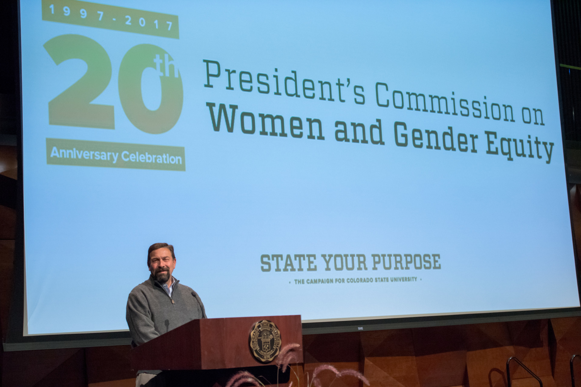 Tony Frank at 20th anniversary of Commission on Women and Gender Equity