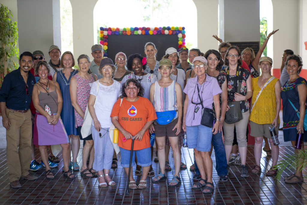 Participants of the 2018 Spanish & Culture Immersion Program at the CSU Todos Santos Center pose for group photo.