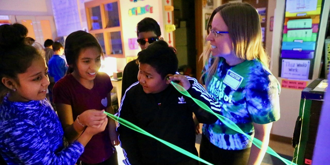 CSU’s Little Shop of Physics brings science experiments to Bruce Randolph School.