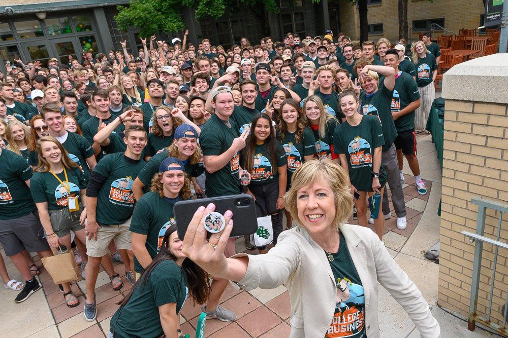 The College of Business welcomes new students during 2019 Ram Welcome, August 23, 2019