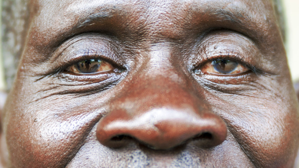 Close-up of man's face