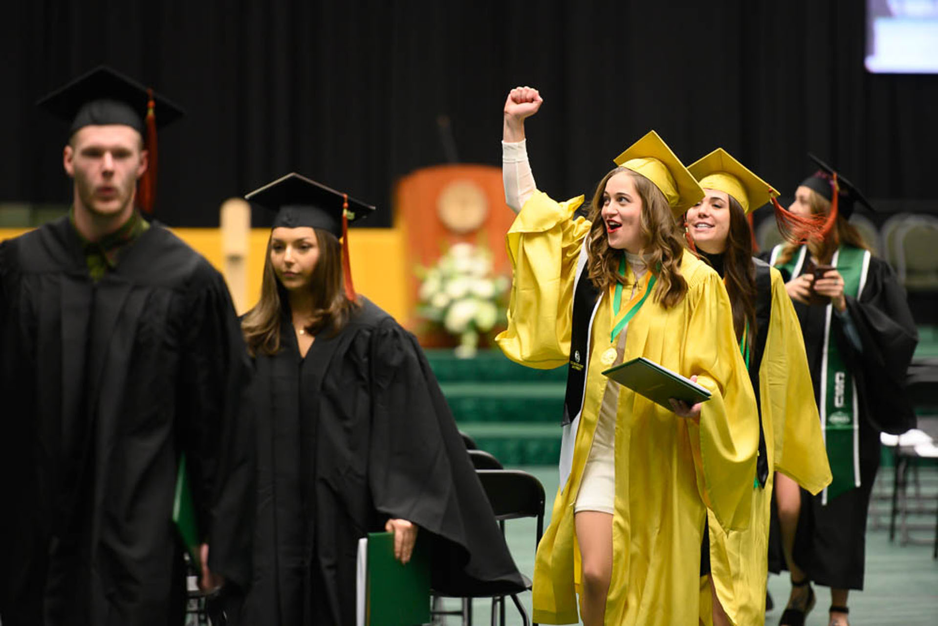 Colorado State University Warner College of Natural Resources graduates are celebrated at the Fall 2019 Commencement Ceremony, December 21, 2019, in the Moby Arena.