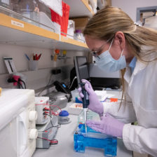 Amy MacNeill, Associate Professor of Microbiology Immunologyt and Pathology, explores a possible vaccine for COVID-19 at the Veterinary Diagnostic Laboratories. May 1, 2020