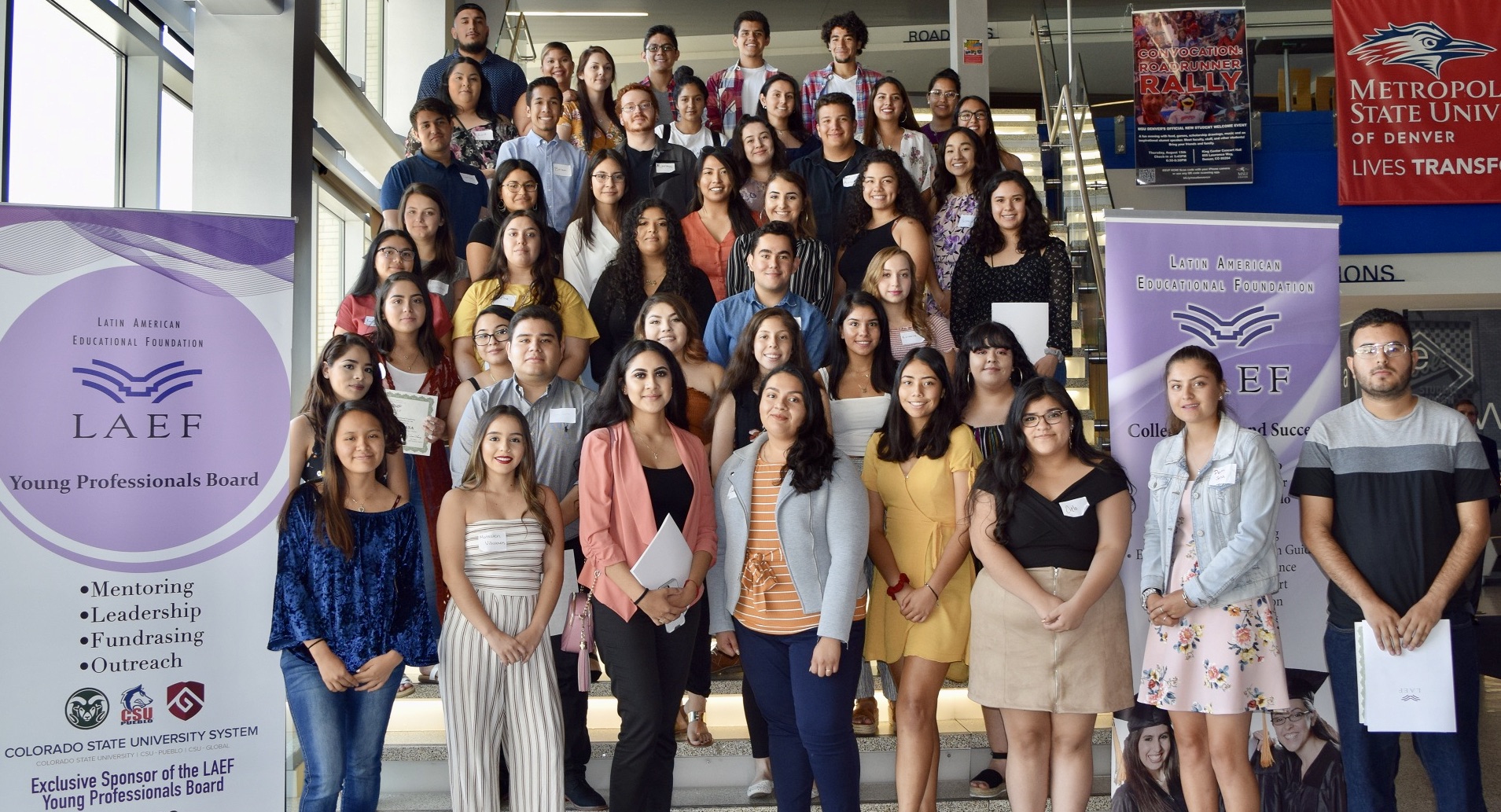 2019-2020 Latin American Educational Foundation Scholars at the 2019 LAEF Scholarship Reception, Sept. 21, 2019.