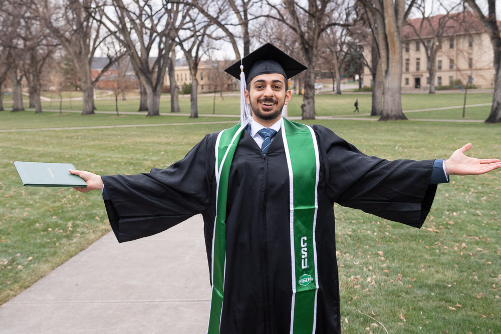 Colorado State University's College of Liberal Arts celebrates its graduates at the 2020 Commencement Walk Around the Oval. November 18, 2020