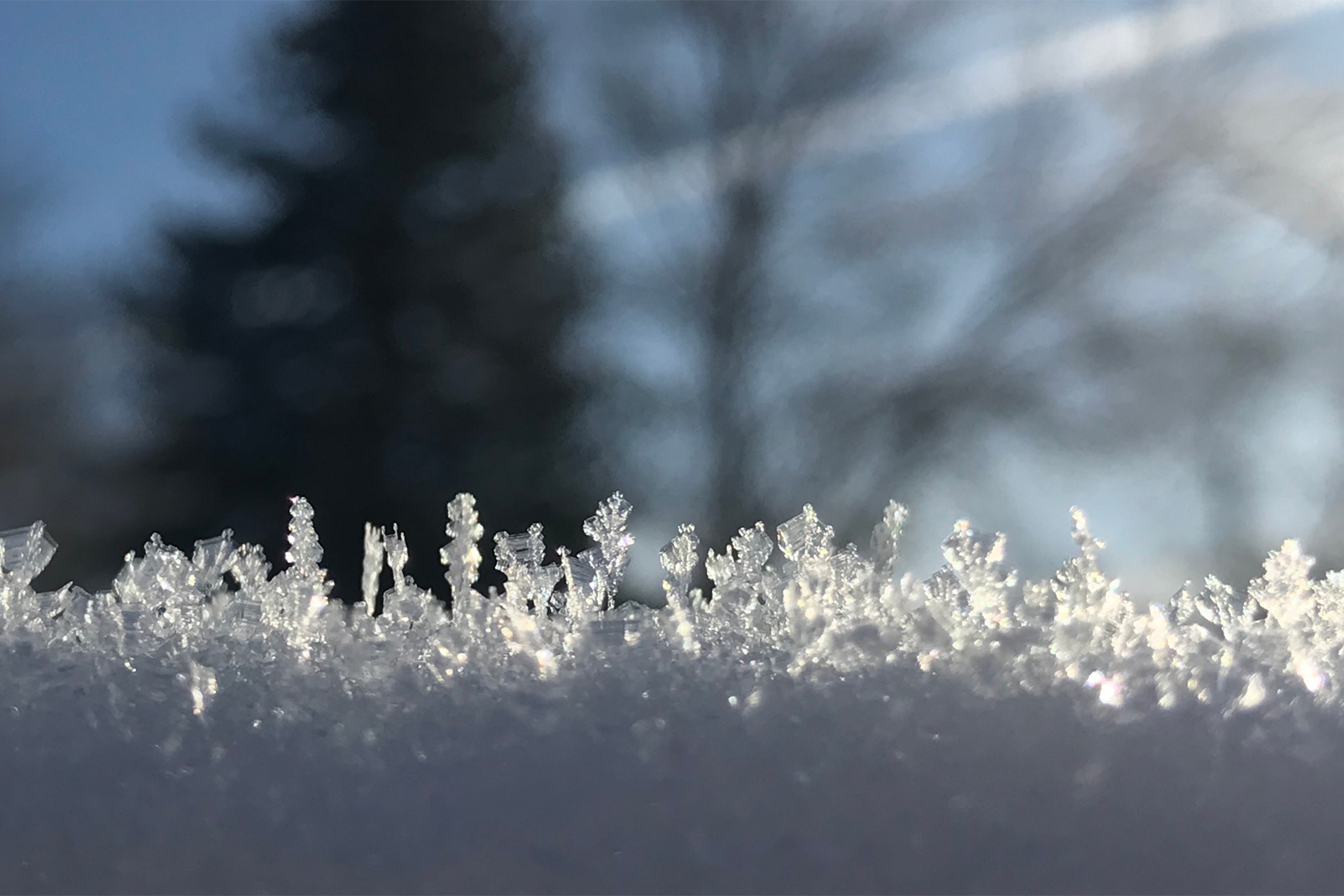 Ice crystals in the sun