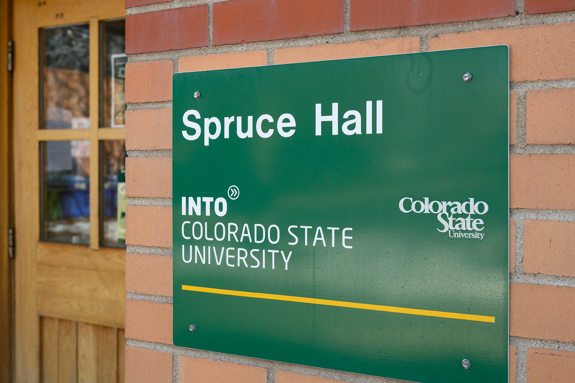 Spruce Hall sign