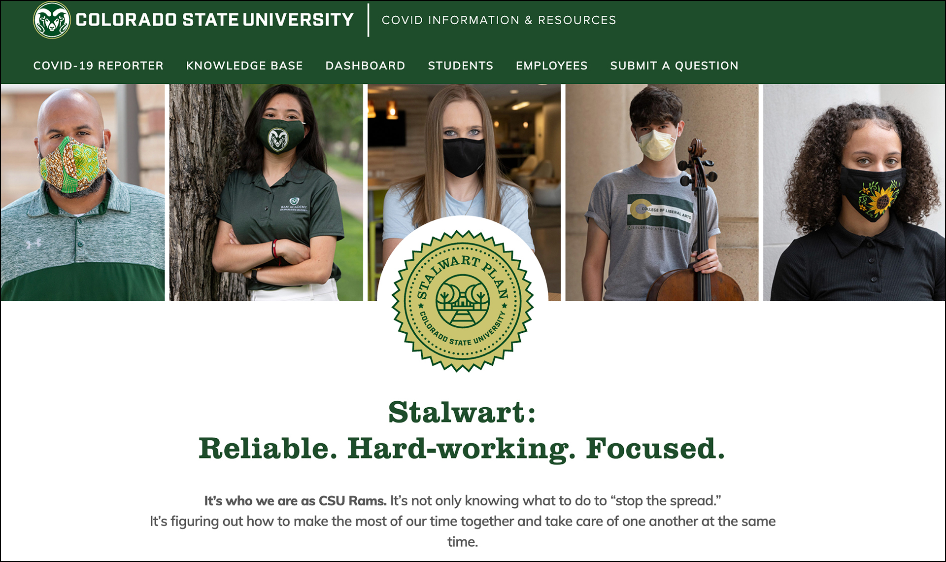 CSU COVID Information and Resources website