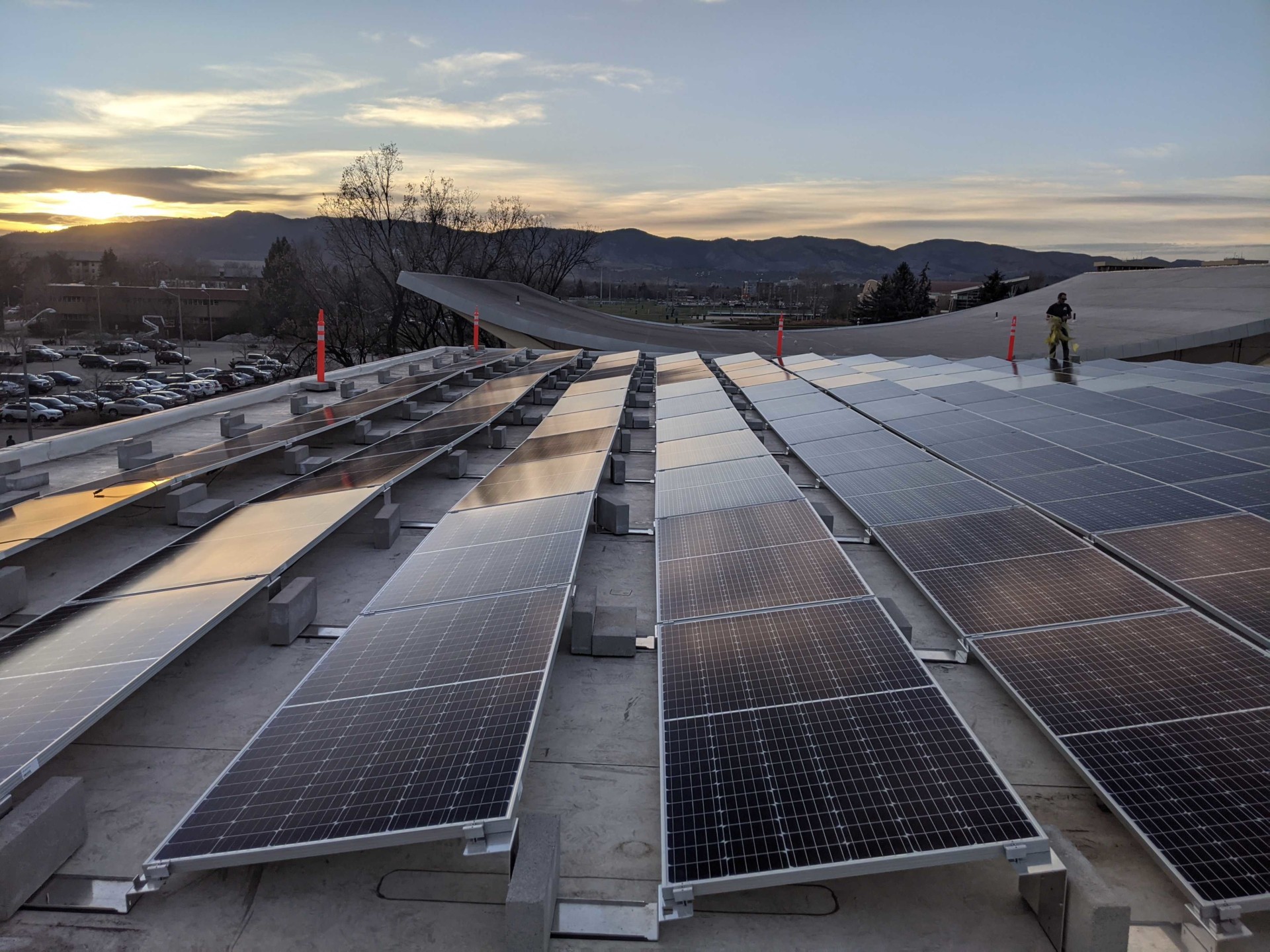 Solar array on LSC roof