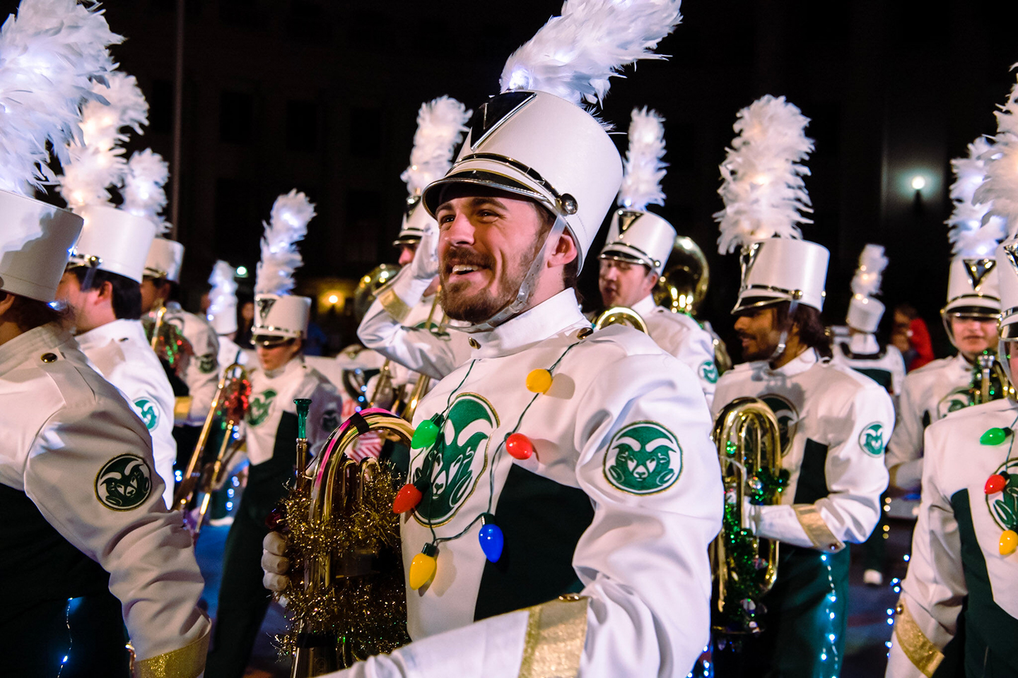 Marching band at 2021 Parade of Lights