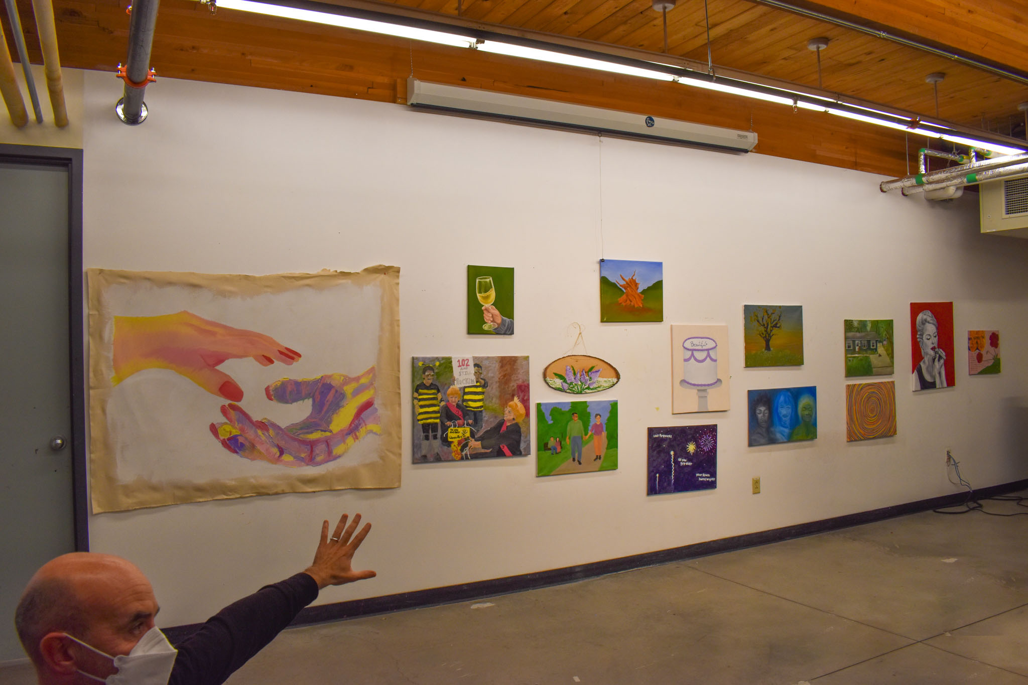 Paintings in the exhibit