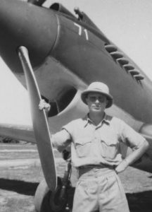 Bert Christman with plane