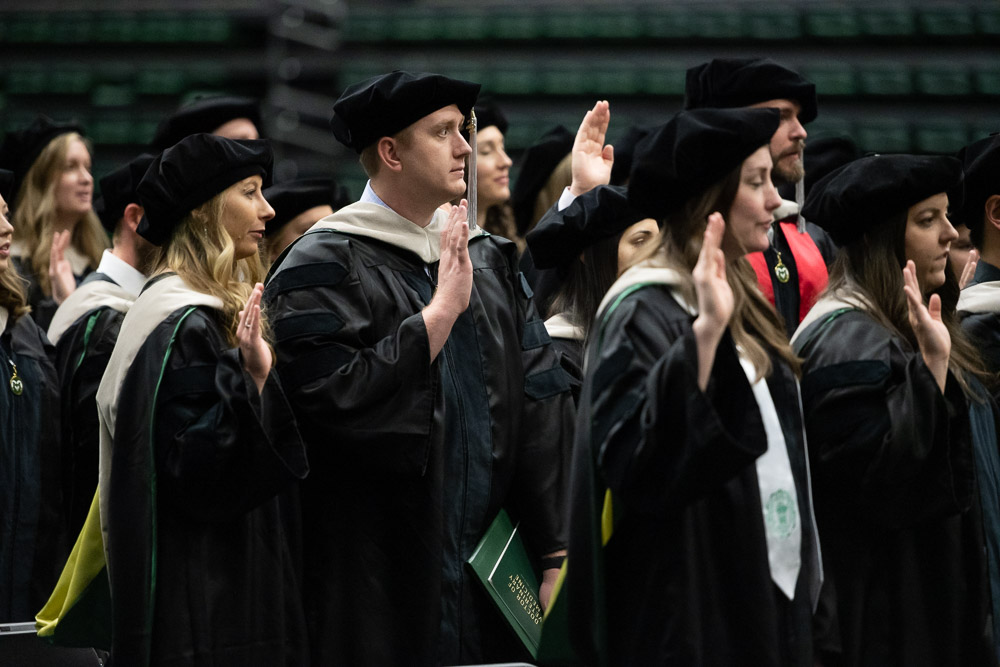 Colorado State University's College of Veterinary Medicine and Biomedical Sciences celebrates its graduates at the 2022 DVM Commencement. May 13, 2022