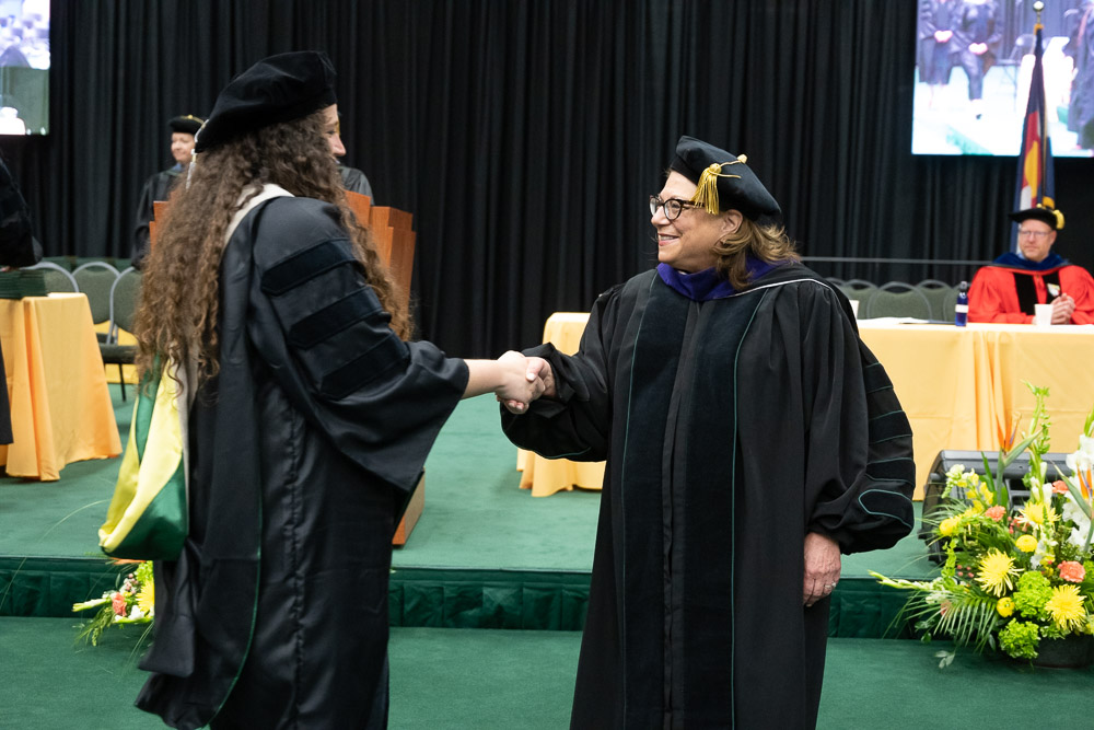 Colorado State University's College of Veterinary Medicine and Biomedical Sciences celebrates its graduates at the 2022 DVM Commencement. May 13, 2022