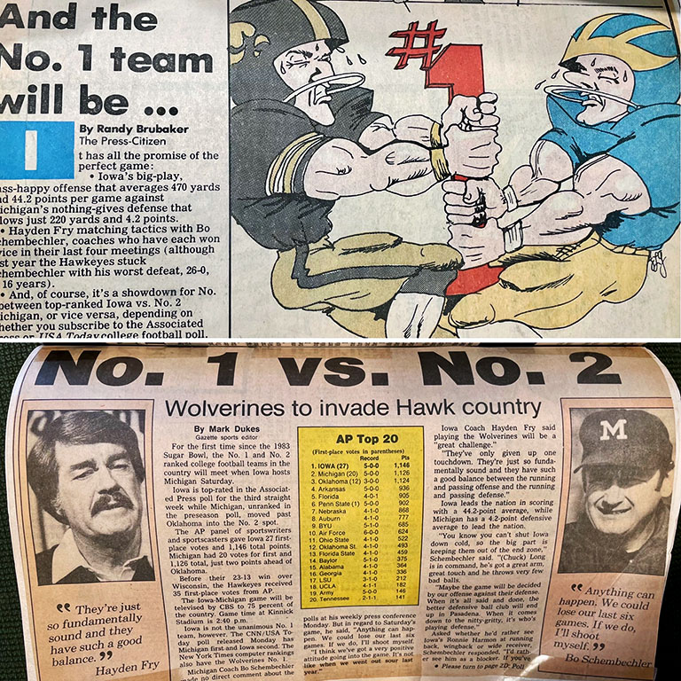 Clippings from Jay Norvell's 1985 scrapbook, "Scrappy's Dream," that was put together by an aunt.
