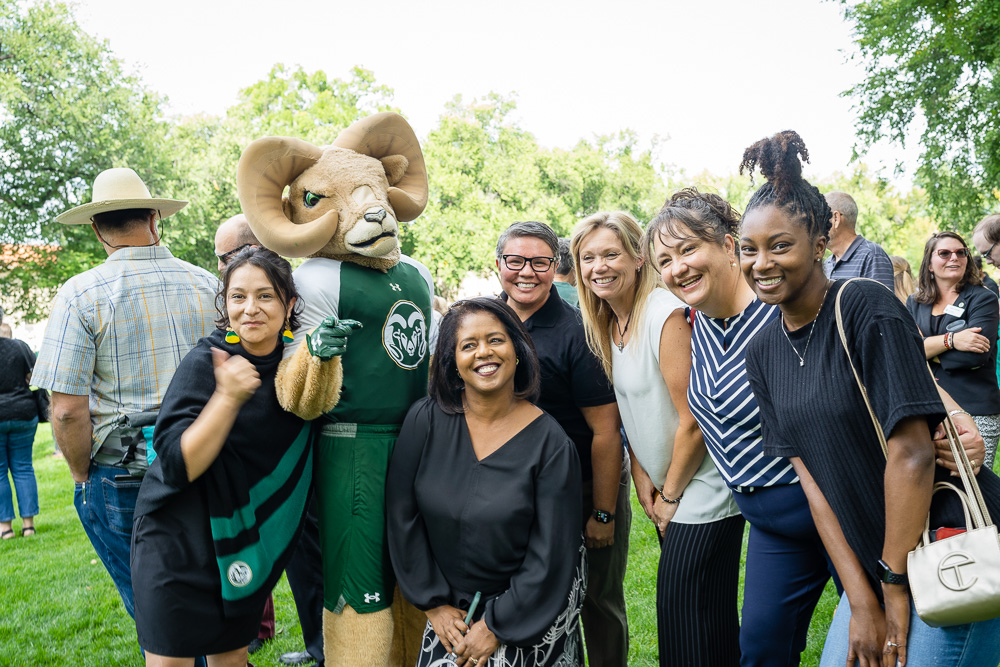The Colorado State University community gathers on The Oval for the 25th annual Fall Address and University Picnic. September 29, 2022