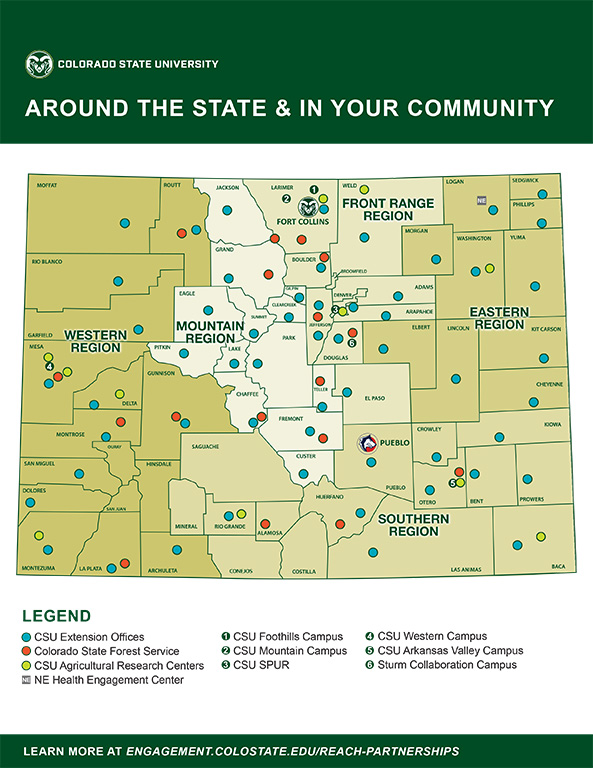 CSU Extension Colorado Map