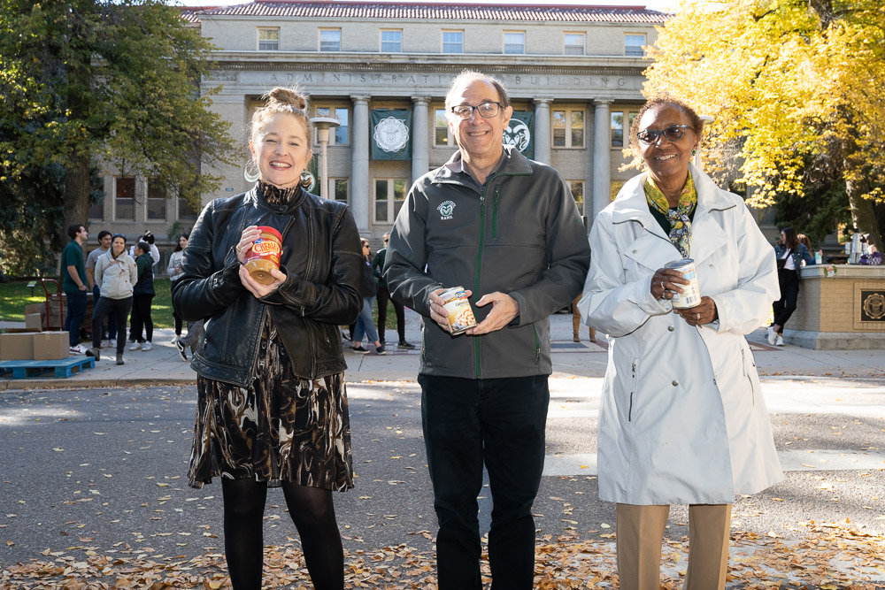 Colorado State University hosts Cans Around The Oval, a food drive and fund raiser to benefit the Food Bank of Larimer County. October 19, 2022