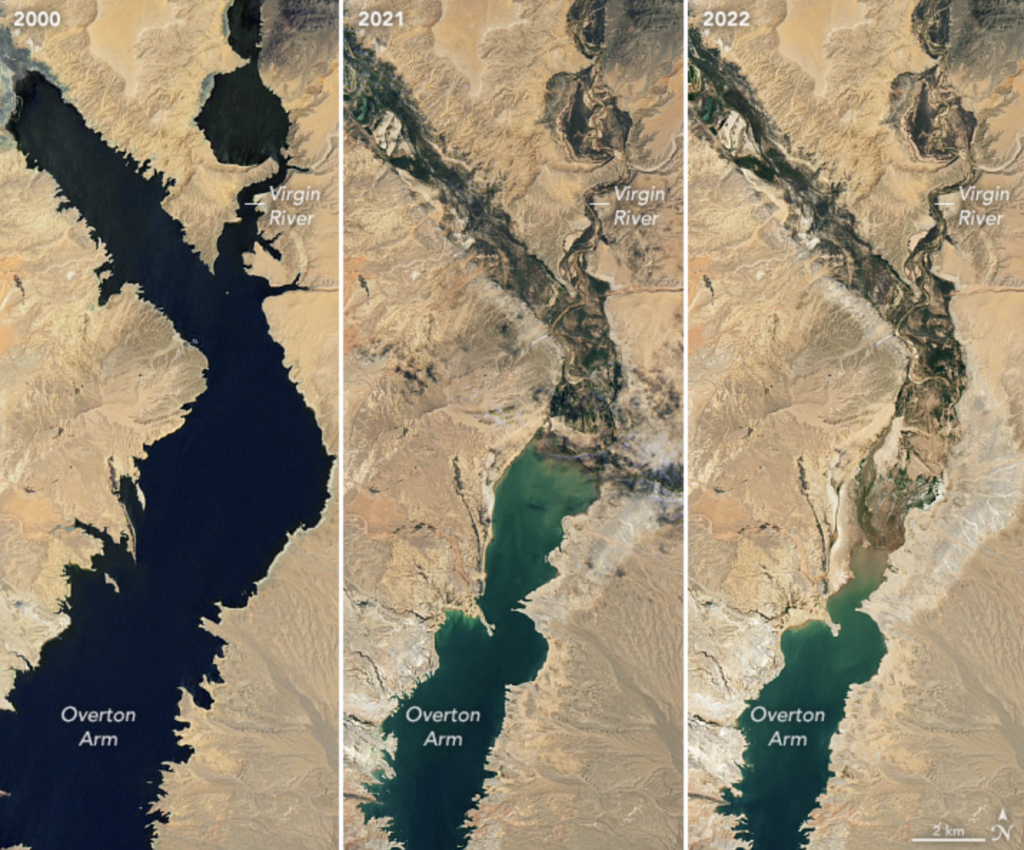 Dropping Lake Mead water levels