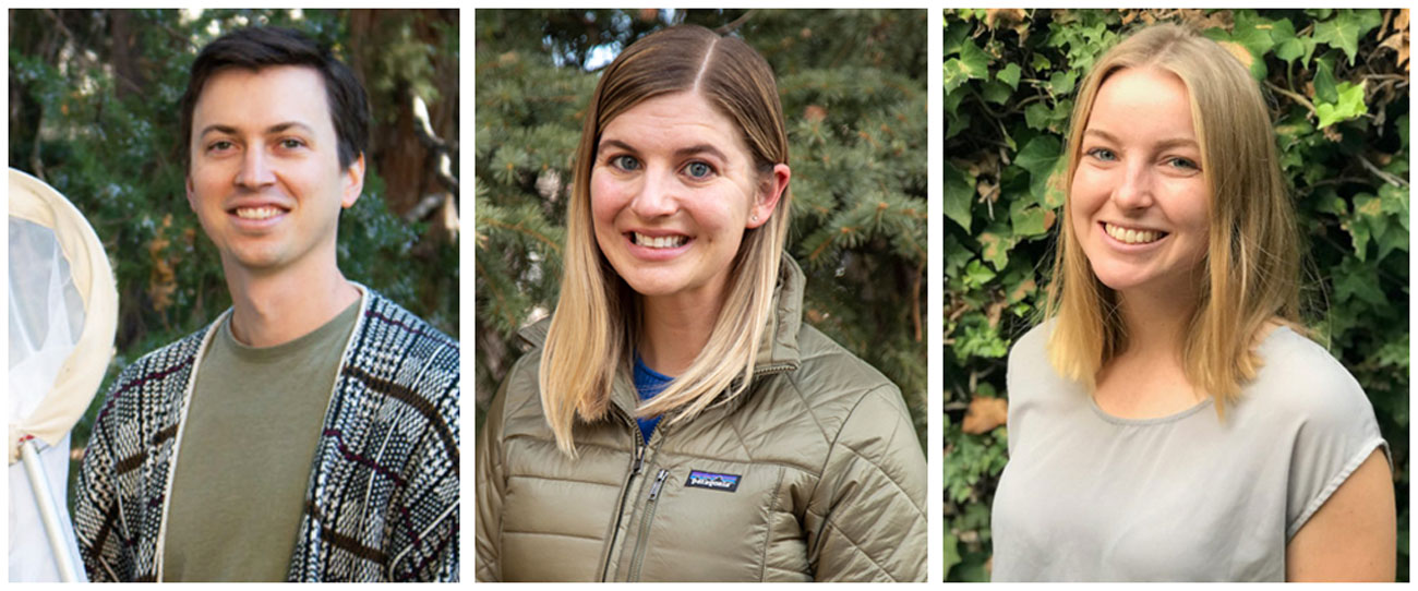 From left to right, the Urban Climate Resilience research team includes John Mola, Ph.D., and Caroline Havrilla, Ph.D., assistant professors in CSU's Warner College of Natural Resources, and Veronica Champine, a Ph.D. candidate in the college.
