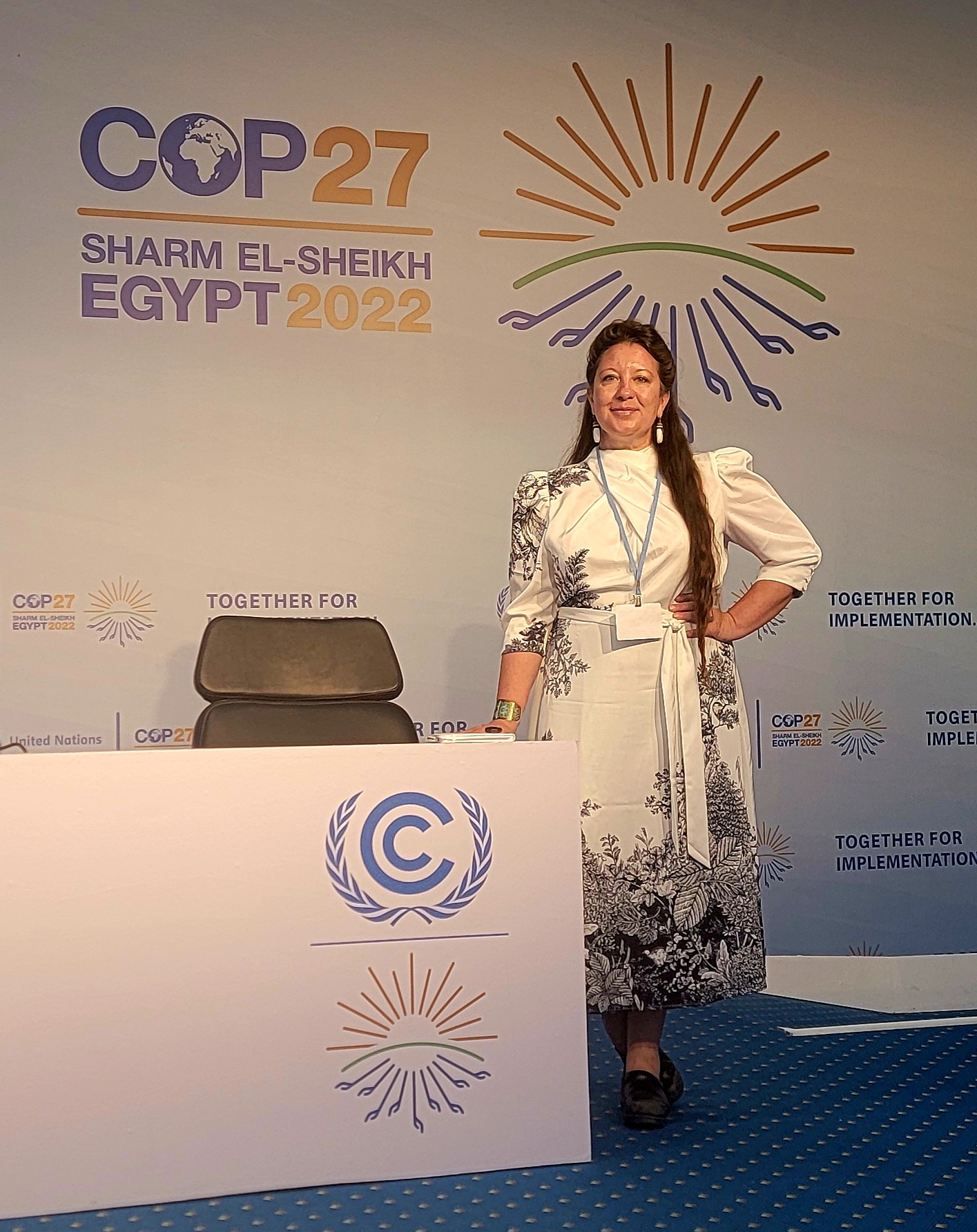 Leisha Talley at COP27 event