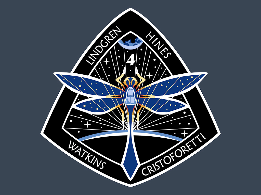 The official Crew-4 NASA mission patch for Kjell Lindgren's second space flight.