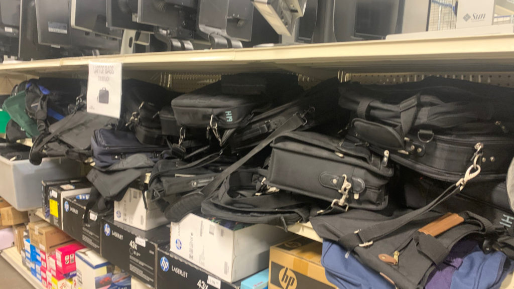 Laptop bags from CSU Surplus